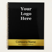 Bedrijfsnaam Goud en Zwart Logo Afsprakenboek Planner (Voorkant)