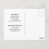 Bedrijfsnaam heeft uw Logo hier zwart wit verplaat Briefkaart (Achterkant)