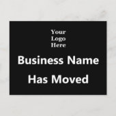 Bedrijfsnaam heeft uw Logo hier zwart wit verplaat Briefkaart (Voorkant)