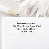 Bedrijfsnaam in Vet Telefoonnummer Retouradres Etiket (Insitu)