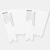 Bedrijfsnaam Info Bedrijf Promotionele Popcorn Box Bedankdoosjes (Ongevouwen)