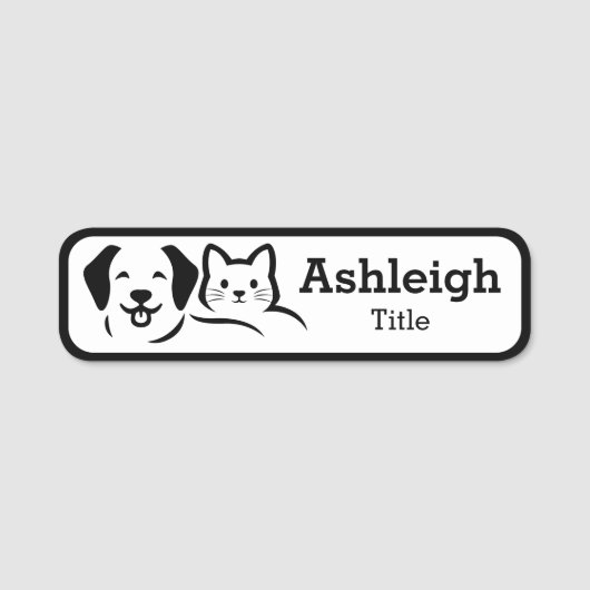 Bedrijfsnaam kiezen naamplaatje (Voorkant)