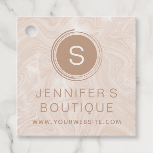 Bedrijfsnaam Kledinggrootte Labels Marmer Labels (Voorkant)
