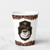 bedrijfsnaam Koffiewinkels Papieren Bekers (Achterkant)