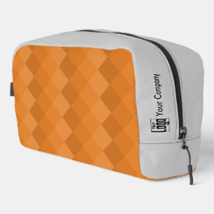 Bedrijfsnaam Logo Diamant Patroon Promotioneel Toilettasje