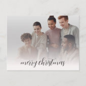 Bedrijfsnaam Logo & Foto Vrolijk Kerstfeest Briefkaart (Voorkant)
