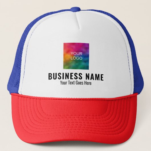 Bedrijfsnaam Logo hier Baseball Trucker Pet (Voorkant)