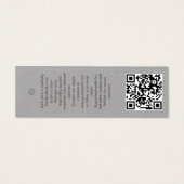 Bedrijfsnaam logo Kleding Label Mini Visitekaartjes (Achterkant)