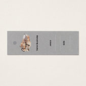 Bedrijfsnaam logo Kleding Label Mini Visitekaartjes (Voorkant)