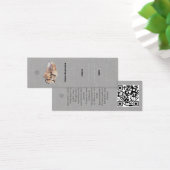 Bedrijfsnaam logo Kleding Label Mini Visitekaartjes (Bureau)