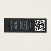  Bedrijfsnaam logo Kleding Label Mini Visitekaartjes (Achterkant)