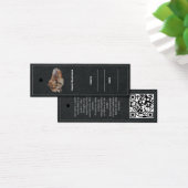  Bedrijfsnaam logo Kleding Label Mini Visitekaartjes (Bureau)