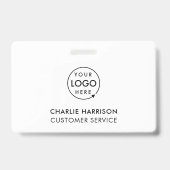 Bedrijfsnaam Logo | Minimale personeelsbezetting o Badge (Back)