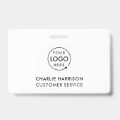 Bedrijfsnaam Logo | Minimale personeelsbezetting o Badge (Front)