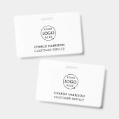 Bedrijfsnaam Logo | Minimale personeelsbezetting o Badge (Front & Back)