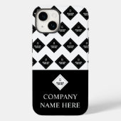 Bedrijfsnaam & Logo Patroon Case-Mate iPhone Case (Achterkant)