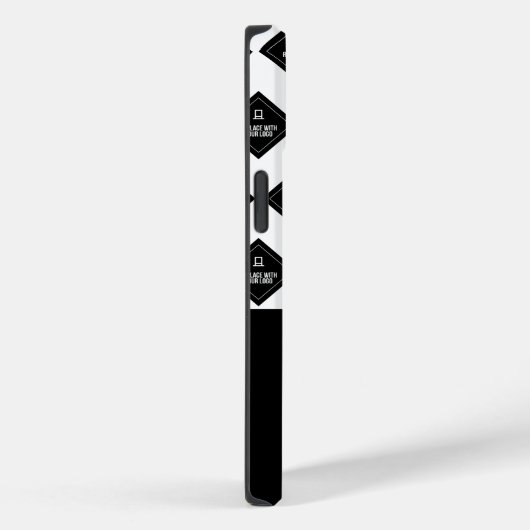 Bedrijfsnaam & Logo Patroon Case-Mate iPhone Case (Achterkant / Rechts)