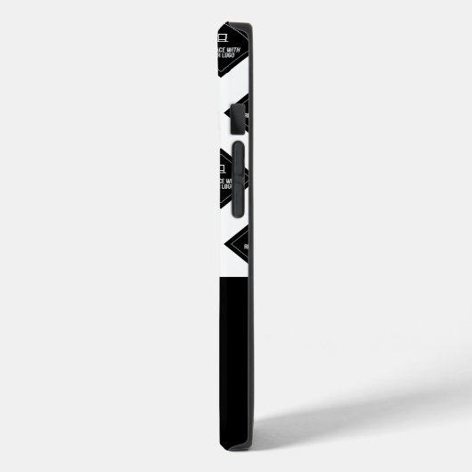 Bedrijfsnaam & Logo Patroon Case-Mate iPhone Case (Achterkant / Links)