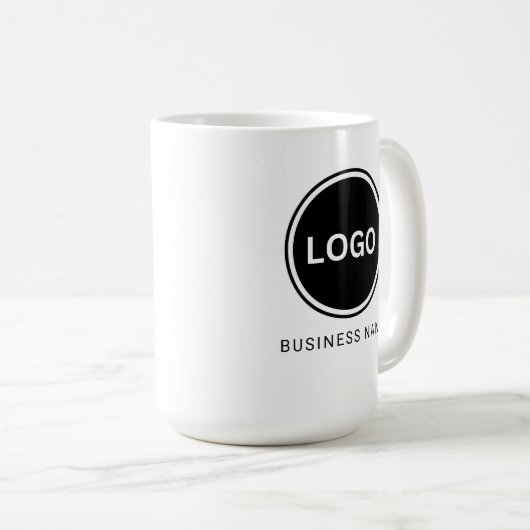 Bedrijfsnaam Logo Simple Business Koffiemok (Voorkant rechts)