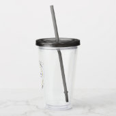 Bedrijfsnaam Logo Slogan Elegant Promotioneel Acryl Drinkbeker (Links)