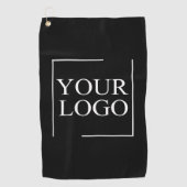 Bedrijfsnaam Logo toevoegen Bedrijf Professionele  Golfhanddoek (Voorkant)