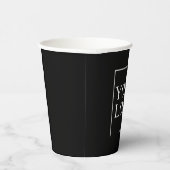 Bedrijfsnaam Logo toevoegen Bedrijf Professionele Papieren Bekers (Rechts)