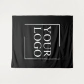 Bedrijfsnaam Logo toevoegen Bedrijf Professionele  Wandkleed (Voorkant (horizontaal))