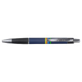 Bedrijfsnaam Logo Urban Modern Vertical Stripes Pen (Achterkant)
