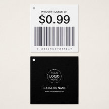 Bedrijfsnaam Logo Vierkant Barcode Verkoopprijs La