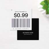 Bedrijfsnaam Logo Vierkant Barcode Verkoopprijs La Vierkante Visitekaartjes (Bureau)