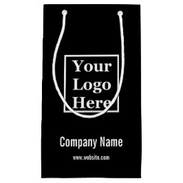 Bedrijfsnaam Logo Website Zwart-wit Klein Cadeauzakje