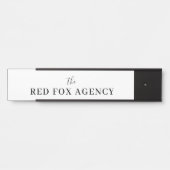 Bedrijfsnaam | merknaam van het bedrijf deurbordje (Voorkant)