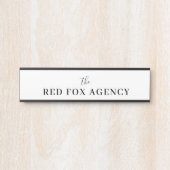 Bedrijfsnaam | merknaam van het bedrijf deurbordje (Voorkant)