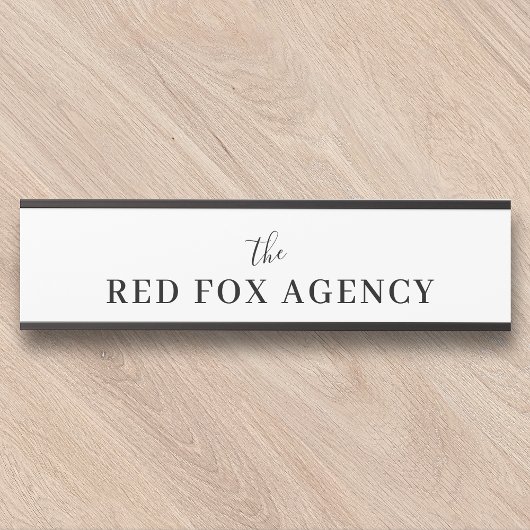 Bedrijfsnaam | merknaam van het bedrijf deurbordje