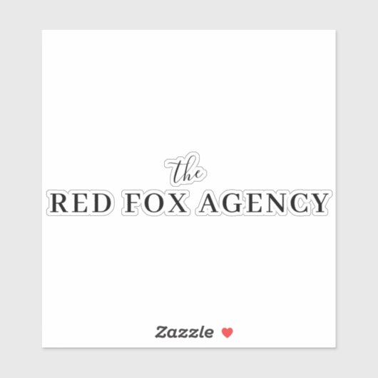 Bedrijfsnaam | merknaam van het bedrijf sticker (Vel)