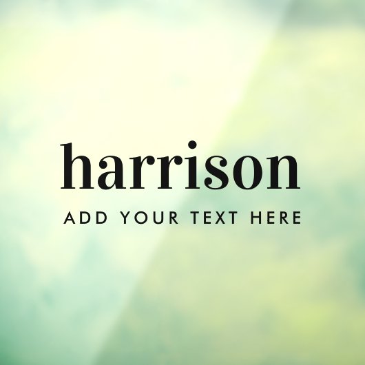 Bedrijfsnaam Minimaal Modern Raamsticker (Vel 3)