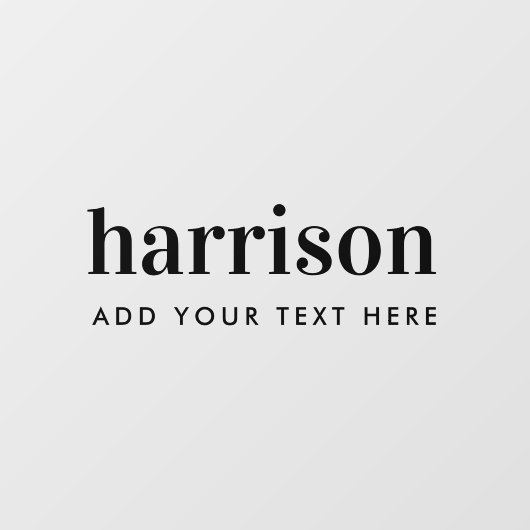 Bedrijfsnaam Minimaal Modern Raamsticker (Vel)