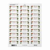 Bedrijfsnaam Mistletoe Christmas Retouradres Etiket (Full Sheet)