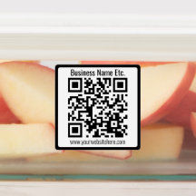 Bedrijfsnaam of andere info & Aanpasbare QR-code