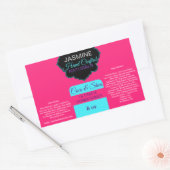 Bedrijfsnaam of Logo Container Rechthoekige Sticker (Envelop)
