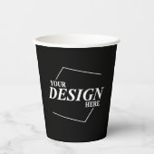Bedrijfsnaam Ontwerp uw eigen naam Papieren Bekers (Voorkant)
