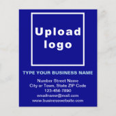 Bedrijfsnaam op blauw brochure (Voorkant)