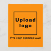 Bedrijfsnaam op Oranje brochure (Achterkant)