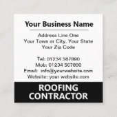 Bedrijfsnaam plus QR-code op een Vierkante Visitekaartje (Achterkant)