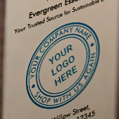 Bedrijfsnaam Professioneel Merk Logo Zelfinktende Stempel