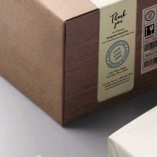 Bedrijfsnaam Professioneel Merk Logo Zelfinktende Stempel