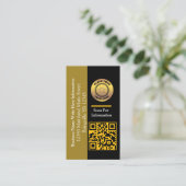 Bedrijfsnaam QR Code Bar Code Code Aangepast Visitekaartje (Staand voorkant)