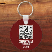 Bedrijfsnaam, QR-code Sleutelhanger (Voorkant)