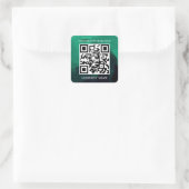 Bedrijfsnaam QR code sticker (Tas)