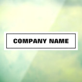 Bedrijfsnaam Raamsticker (Vel 3)